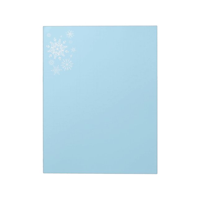 Holiday Snowflakes Notepad (Rotated)