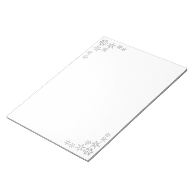 Holiday Snowflakes Notepad (Angled)