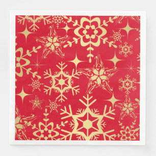 Holiday Snowflakes Paper Napkins