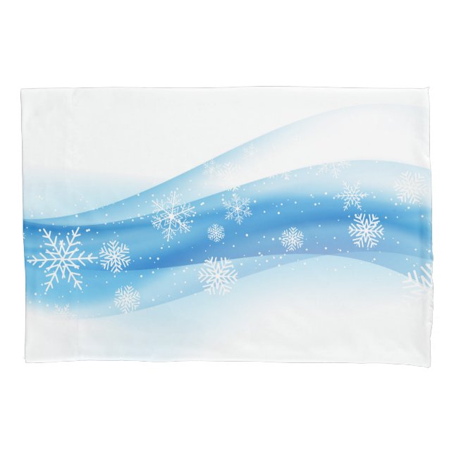 Holiday Snowflakes Pillowcase (Front)