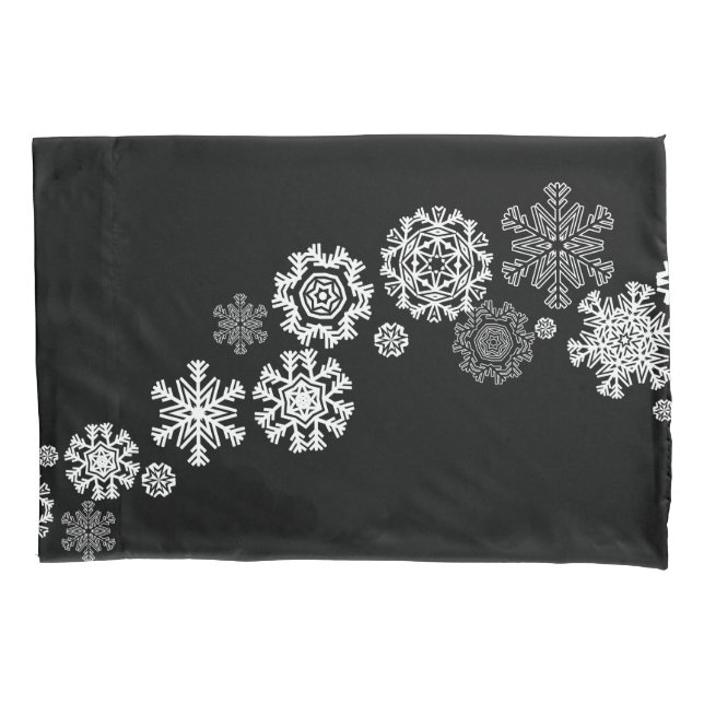 Holiday Snowflakes Pillowcase (Front)