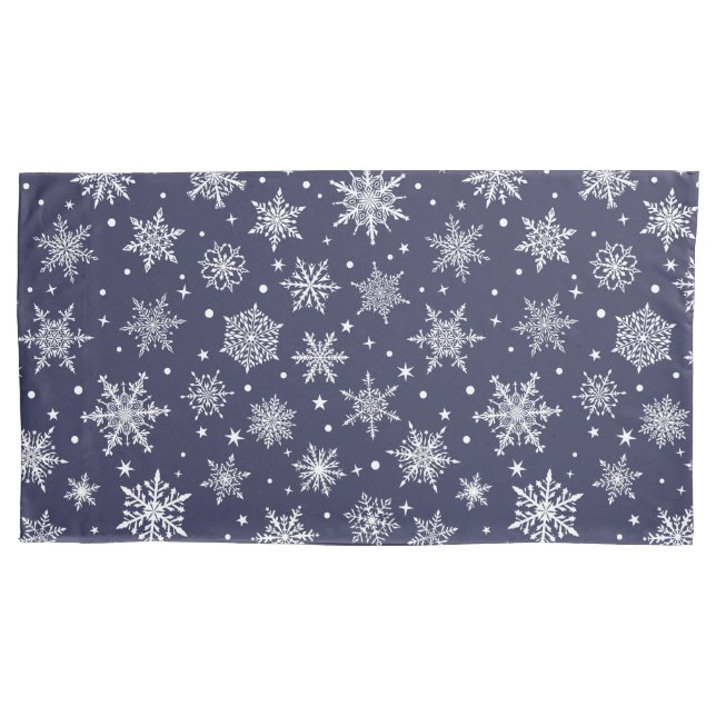 Holiday Snowflakes Pillowcase (Front)