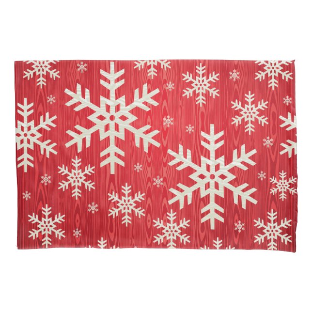 Holiday Snowflakes Pillowcase (Front)