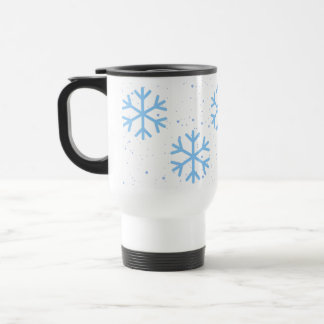 Holiday Snowflakes Travel Mug