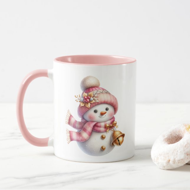 Holiday Snowman Coffee Mug (Avec donut)