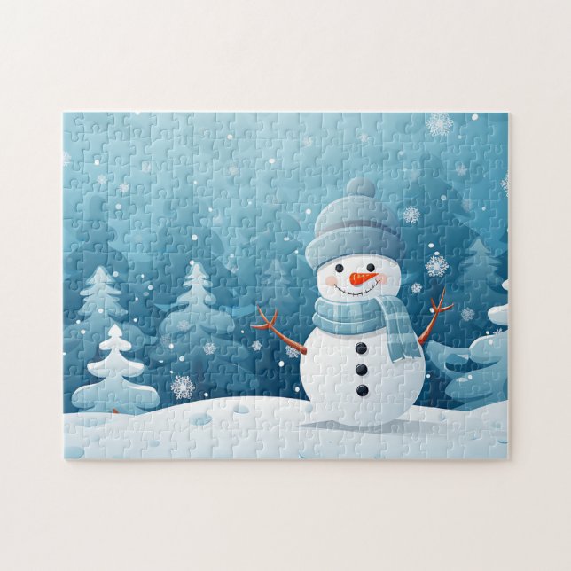 Holiday Snowman Game Puzzle  (Horizontal)