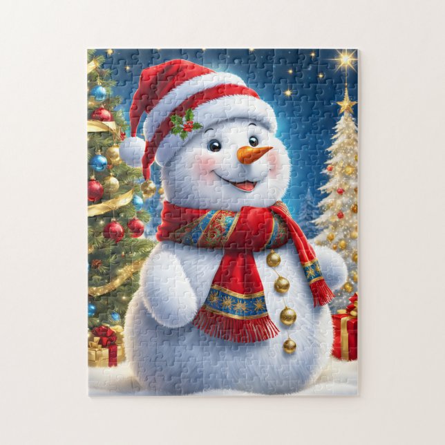 Holiday Snowman Game Puzzle  (Vertical)