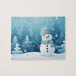 Holiday Snowman Game Puzzle 