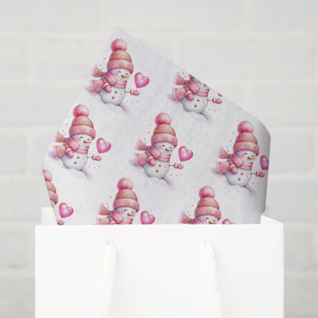 Holiday Snowman Tissue Paper (Gift Bag)