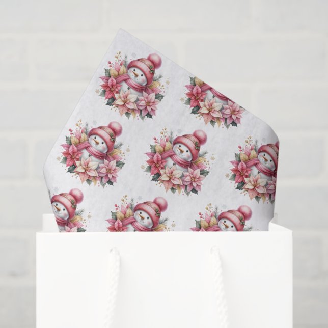 Holiday Snowman Tissue Paper (Gift Bag)