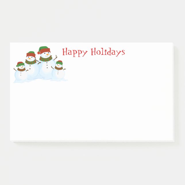 Holiday Snowmen Post-it-Notes Post-it Notes (Front)