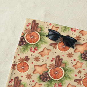 Holiday Spice Beach Towel