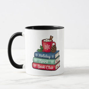 Holiday Spirit Book Club Mug   BLACK