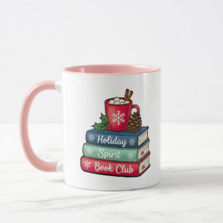 Holiday Spirit Book Club Mug | Pink