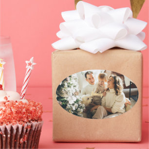 Holiday Spirit Family Photo Sticker