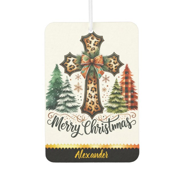 Holiday spirit with a whimsical Christmas  Air Freshener (Front)