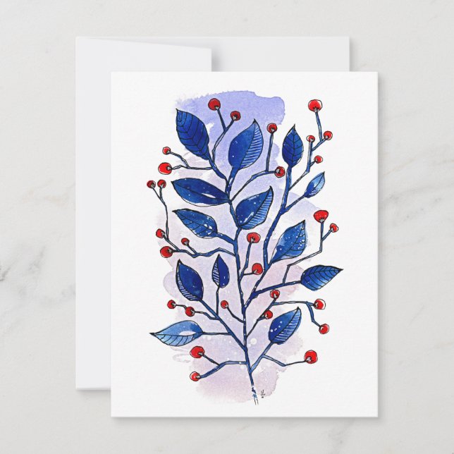 Holiday Sprig Card (Front)