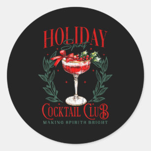 Holiday Srit Tail Club, Making Srits Bright  Classic Round Sticker