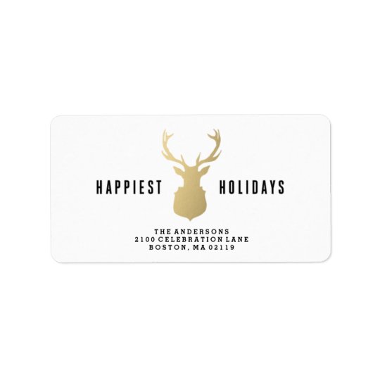 Holiday Stag | Holiday Address Labels