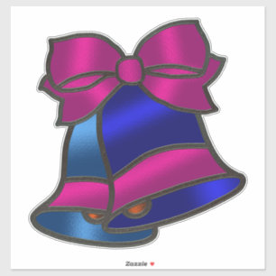 Holiday Stained Glass Look Bells 