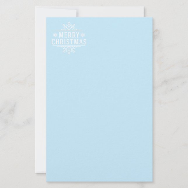 Holiday Stationery Paper-Snowflake (Front)