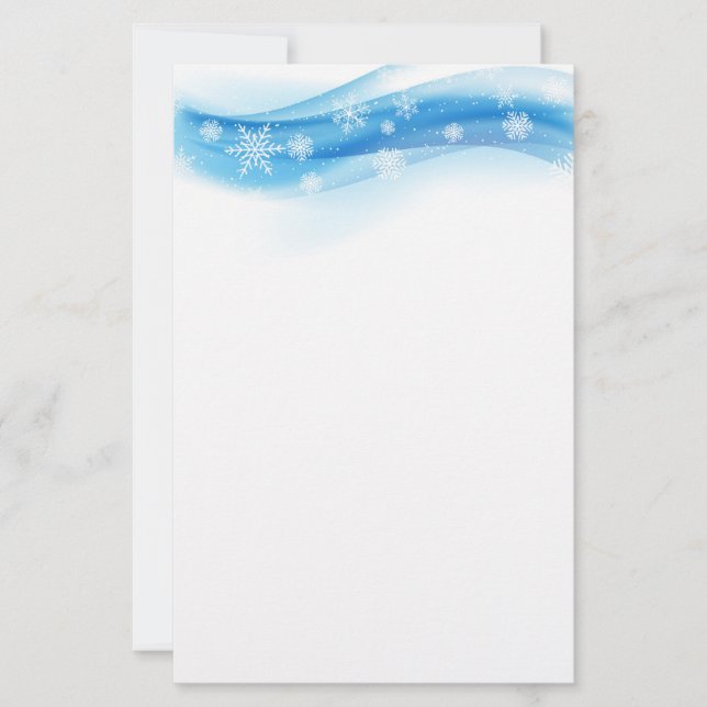 Holiday Stationery Paper-Snowflakes (Front)