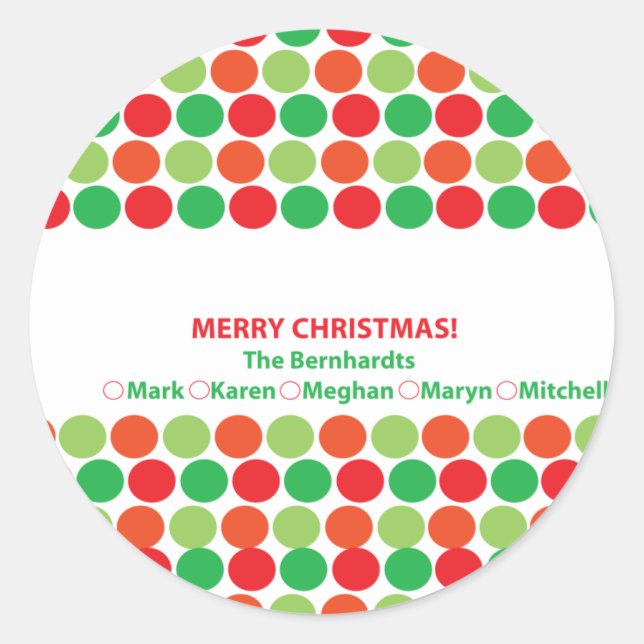 Holiday Sticker (Front)