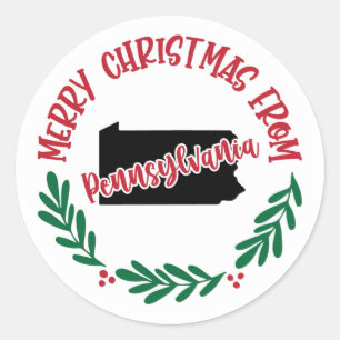 Holiday Sticker from Pennsylvania