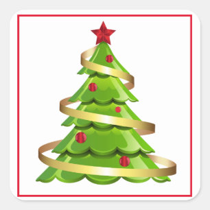Holiday Stickers Christmas Tree