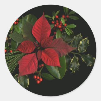 Holiday Stickers, Large Classic Round Sticker