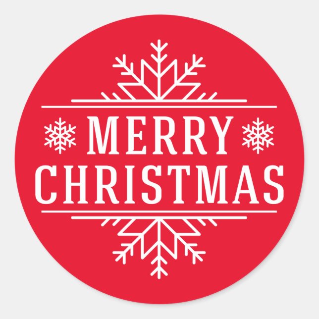 Holiday Stickers Merry Christmas (Front)