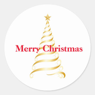 Holiday Stickers Merry Christmas-Tree