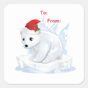 Holiday Stickers Polar Bear