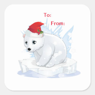 Holiday Stickers Polar Bear