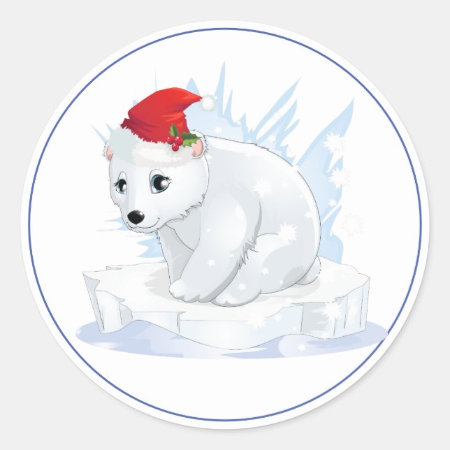 Holiday Stickers Polar Bear (Front)