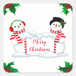 Holiday Stickers Snowman