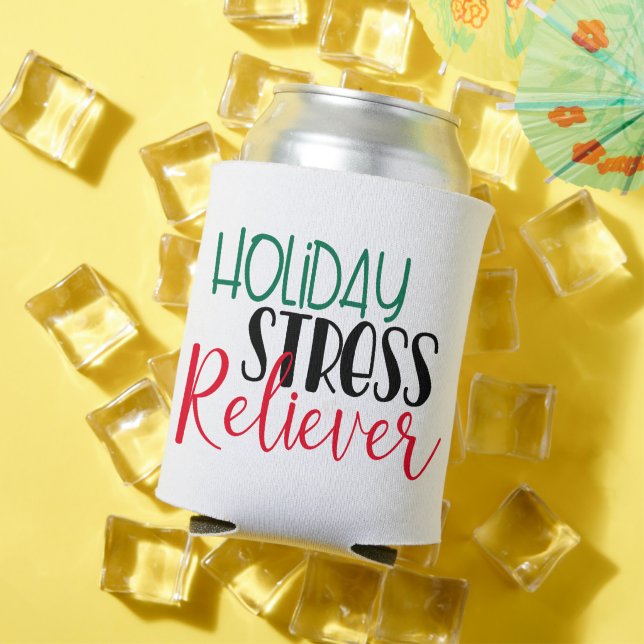 Holiday Stress Reliever | Cool Chirstmas Drinking Can Cooler (In Situ Summer)