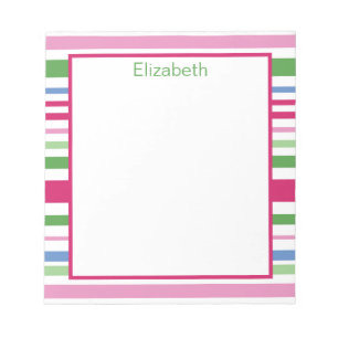 Holiday Stripe Notepad