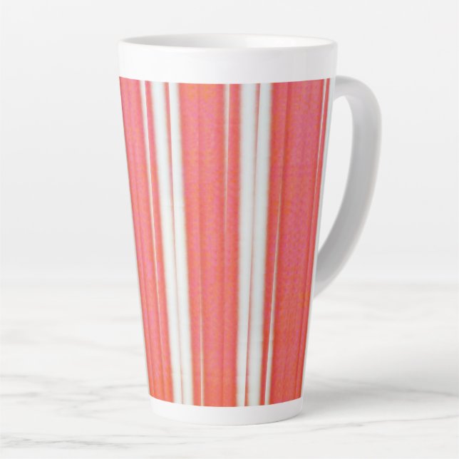 Holiday Stripes Latte Mug (Right Angle)