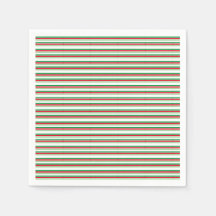 Holiday Stripes Red Green White