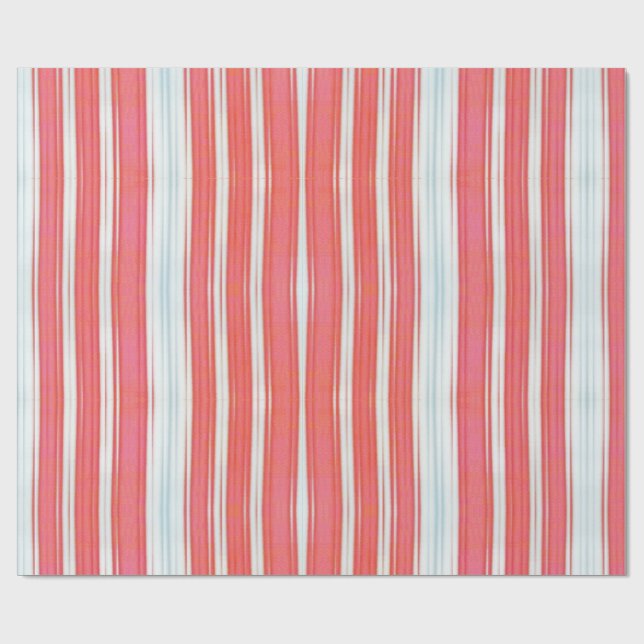Holiday Stripes Wrapping Paper (Flat)