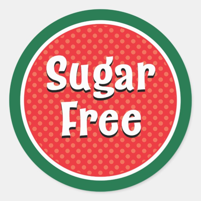 Holiday Sugar Free Sticker (Front)