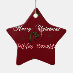 Holiday Sunshine Collection Ceramic Ornament