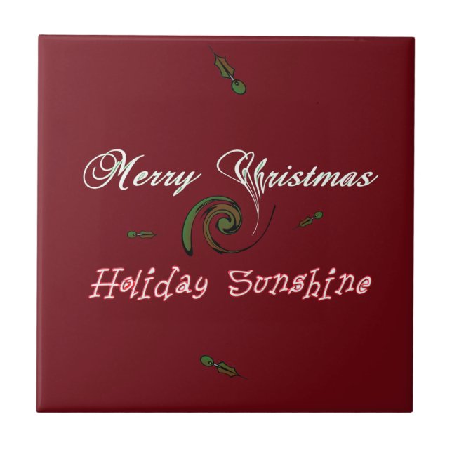 Holiday Sunshine Collection Tile (Front)