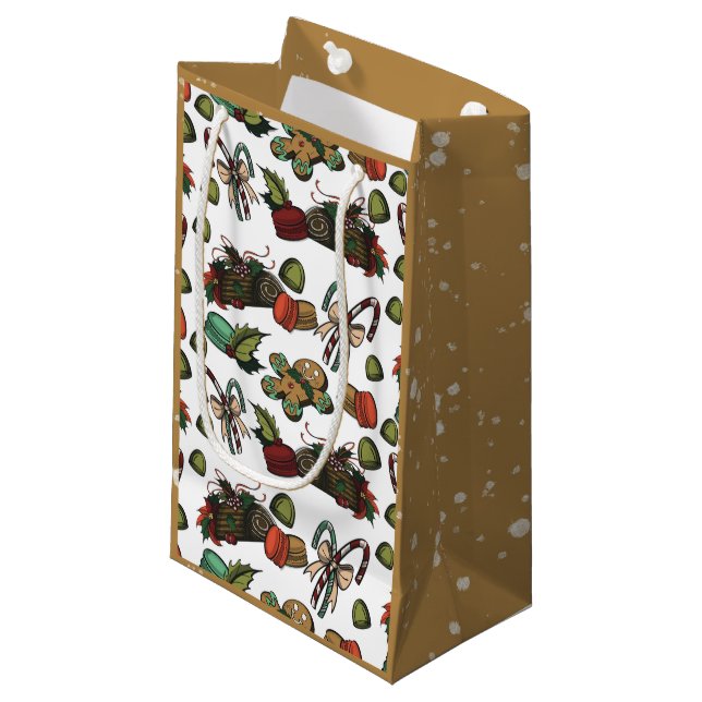 Holiday Sweets Small Gift Bag (Front Angled)