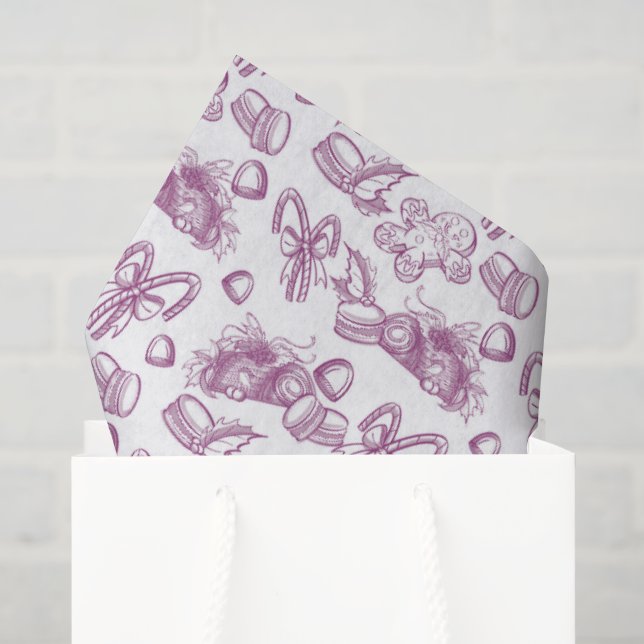 Holiday Sweets- Sugar Plum (Sheer) Tissue Paper (Gift Bag)