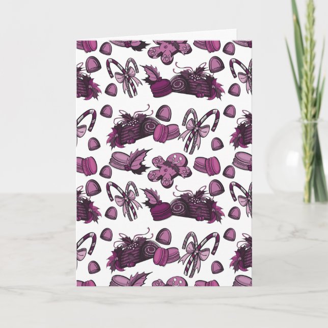 Holiday Sweets- Sugar Plum (Solid) Card (Front)