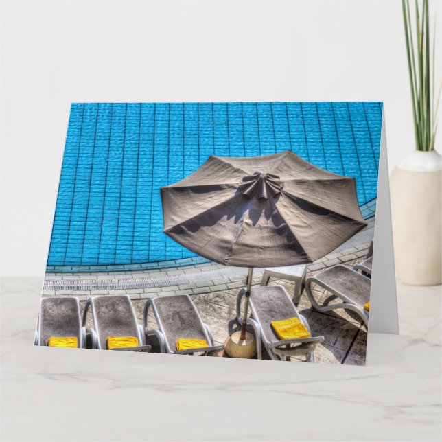 Holiday Swimming Pool    Card (Front)