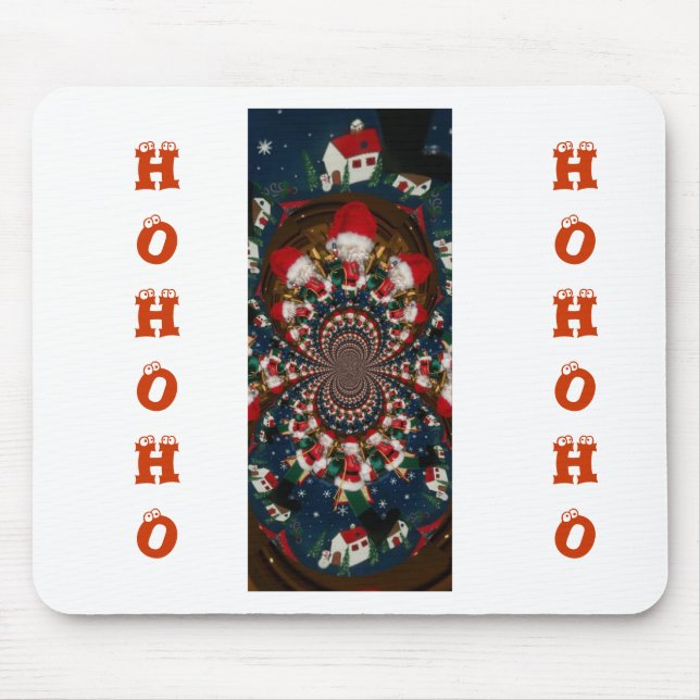 Holiday Swirls: Retro Christmas Art Stationery Set Mouse Pad (Front)