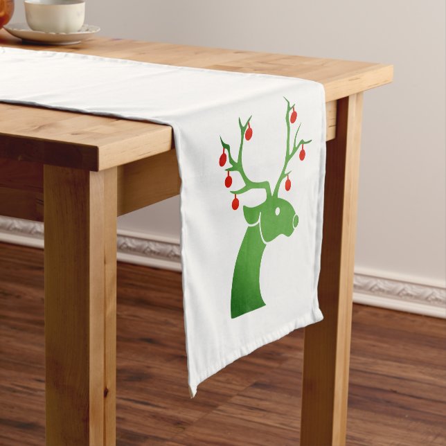 Holiday Table Runner-Deer Short Table Runner (In Situ)